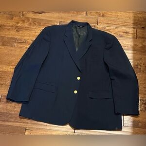 Navy Brooks Brothers 346 sport coat blazer, 48R, VGUC.